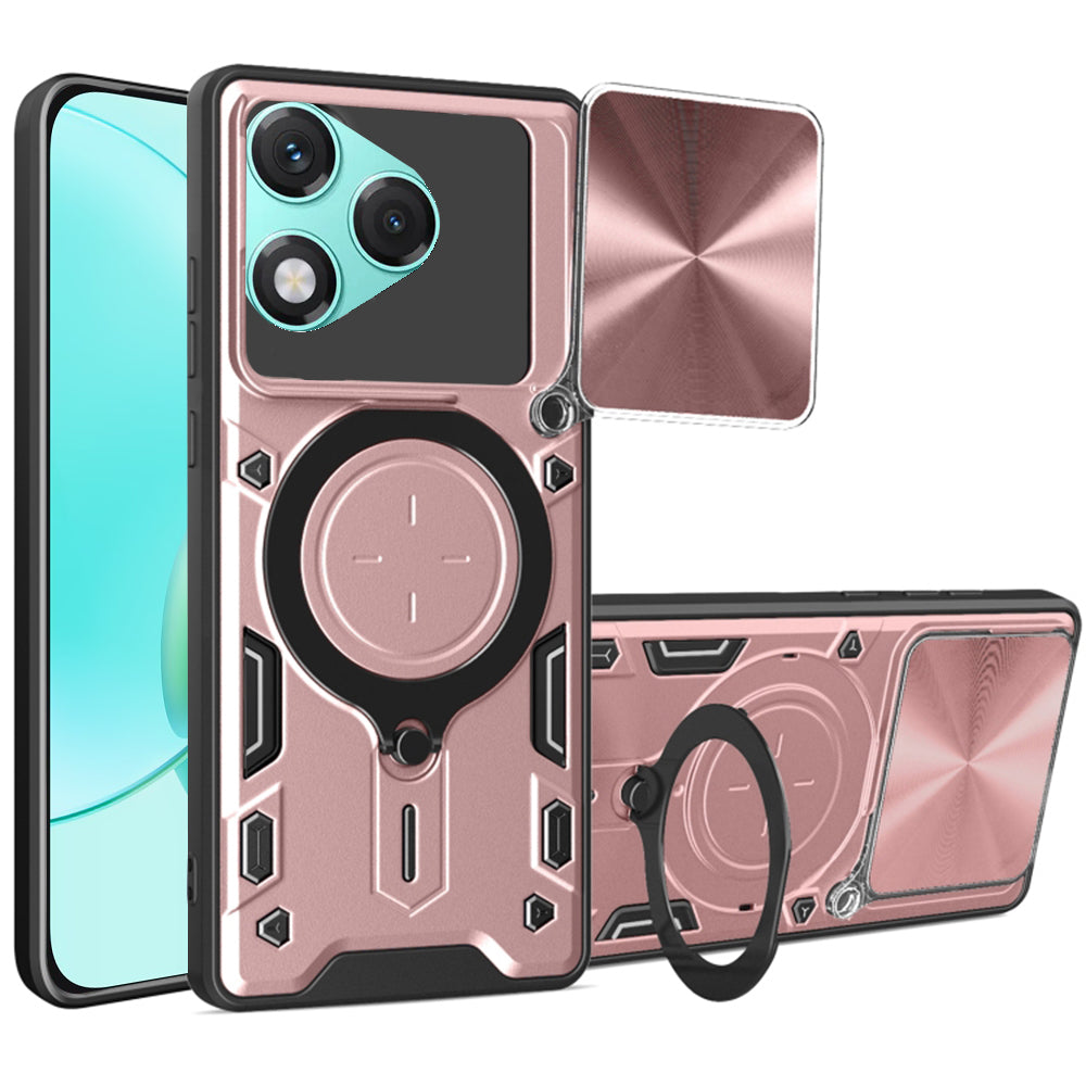 Θήκη για Honor 400 Lite, Techsuit, CamGuard Pro, Ροζ Χρυσό