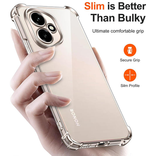 Case for Honor 400, Techsuit, Shockproof Clear, Transparent