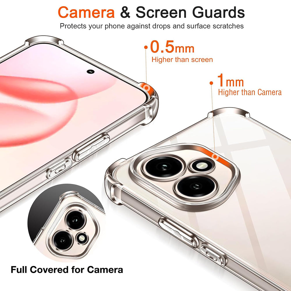 Θήκη για Honor 400, Techsuit, Ανθεκτική σε Κρούσεις Διαφανής, Διάφανη