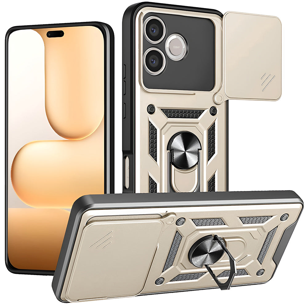 Θήκη για Honor 600 Lite, Techsuit, CamShield, Χρυσή