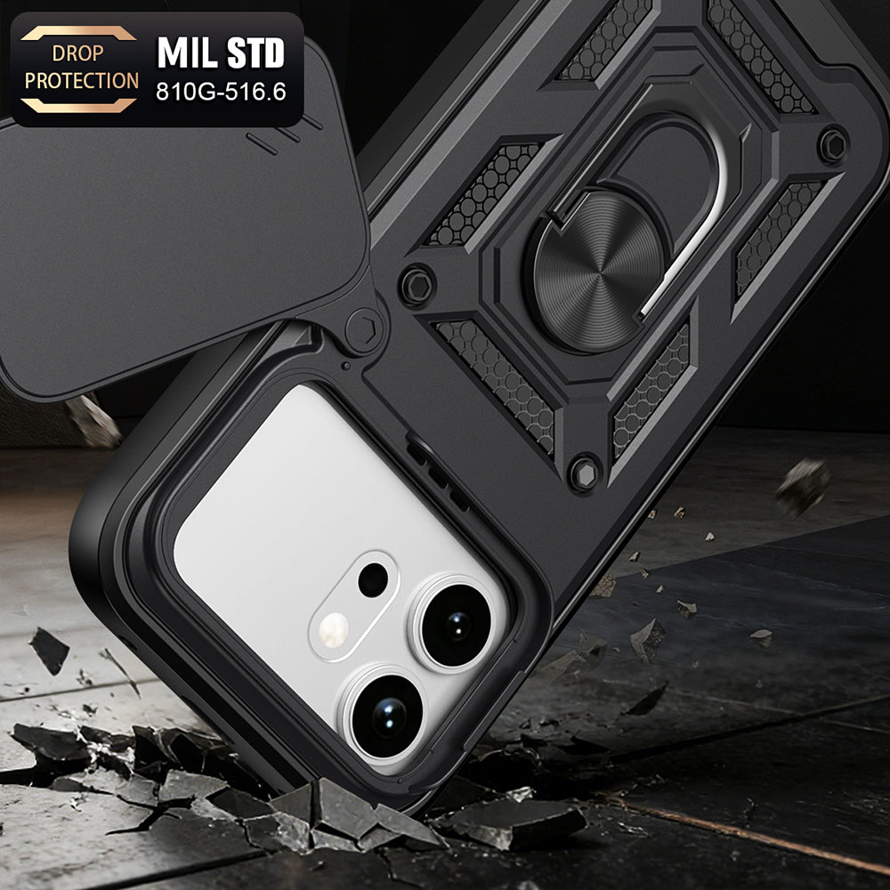 Θήκη για Honor 600 Pro / 600, Techsuit, CamShield, Μαύρο