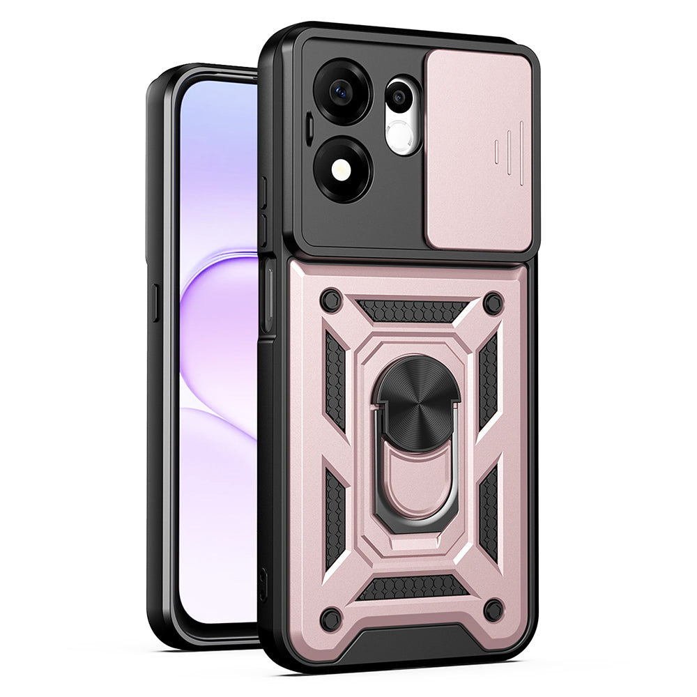 Θήκη για Honor 600 Smart, Techsuit, CamShield, Ροζ Χρυσό