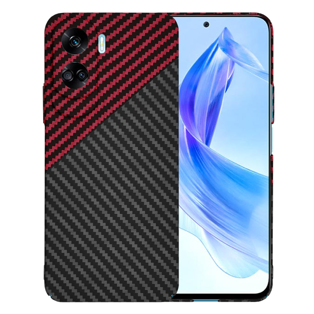 Θήκη για Honor 90 Lite, Techsuit, Carbonite FiberShell, Μαύρο Κόκκινο