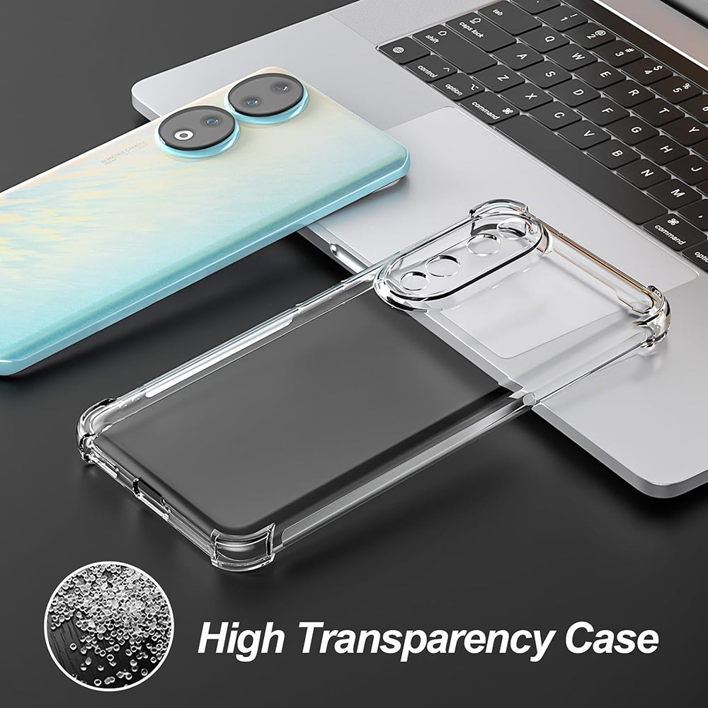 Θήκη για Honor 90 Pro, Techsuit, Ανθεκτική σε Κρούσεις Διαφανής, Διάφανη