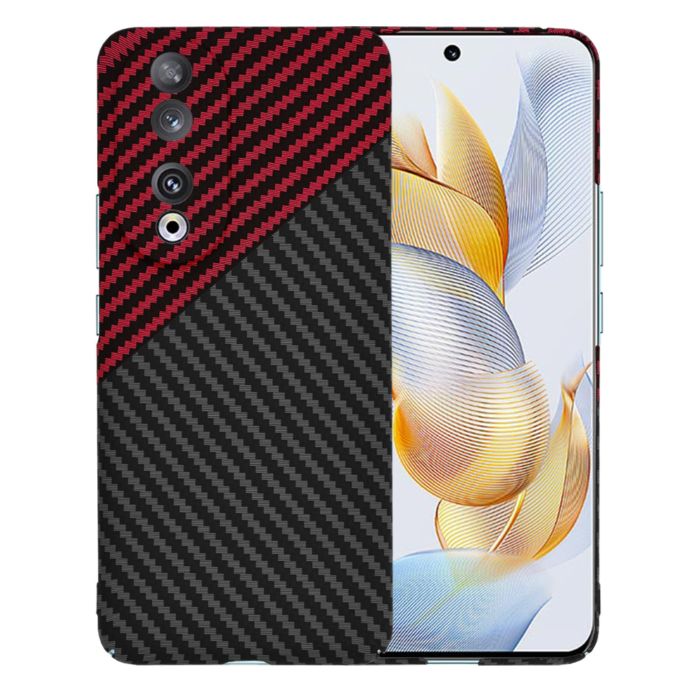 Θήκη για Honor 90, Techsuit, Carbonite FiberShell, Μαύρο Κόκκινο