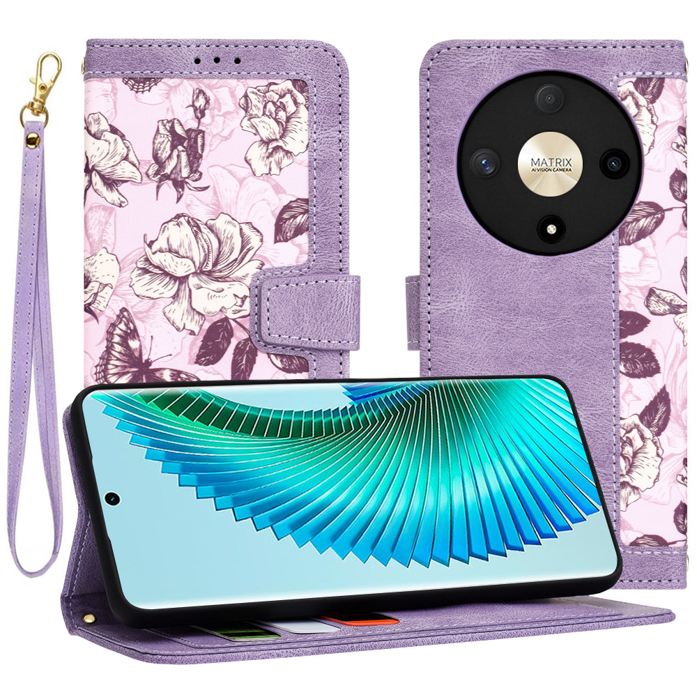 Θήκη για Honor Magic6 Lite, Techsuit, FlipCraft, Μωβ