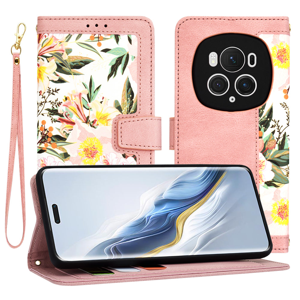 Θήκη για Honor Magic6 Pro, Techsuit, FlipCraft, Ροζ
