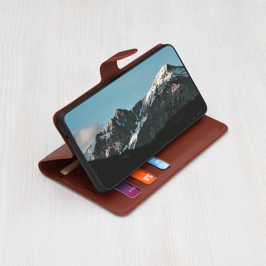 Θήκη για Honor Magic7 Pro, Techsuit, Leather Folio, Καφέ