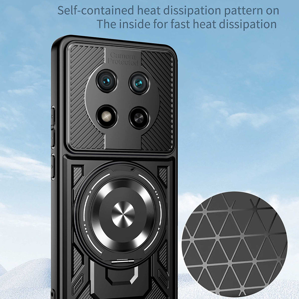 Θήκη για Honor Magic8 Lite, Techsuit, RuggedCam, Μαύρη