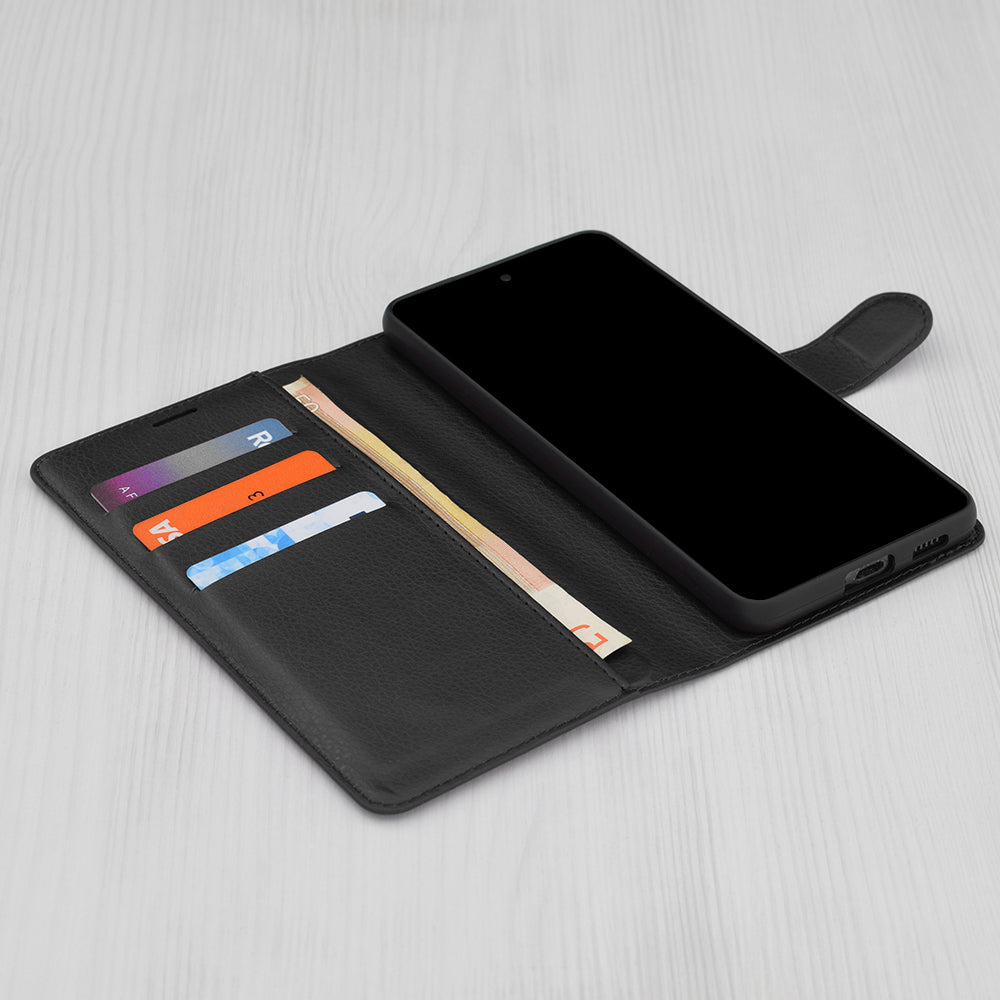 Θήκη για Honor Magic8 Pro, Techsuit, Leather Folio, Μαύρο