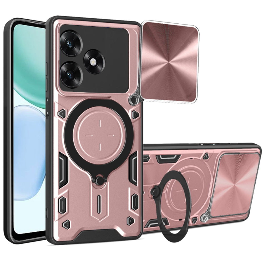 Θήκη για Honor X5c Plus, Techsuit, CamGuard Pro, Ροζ Χρυσό