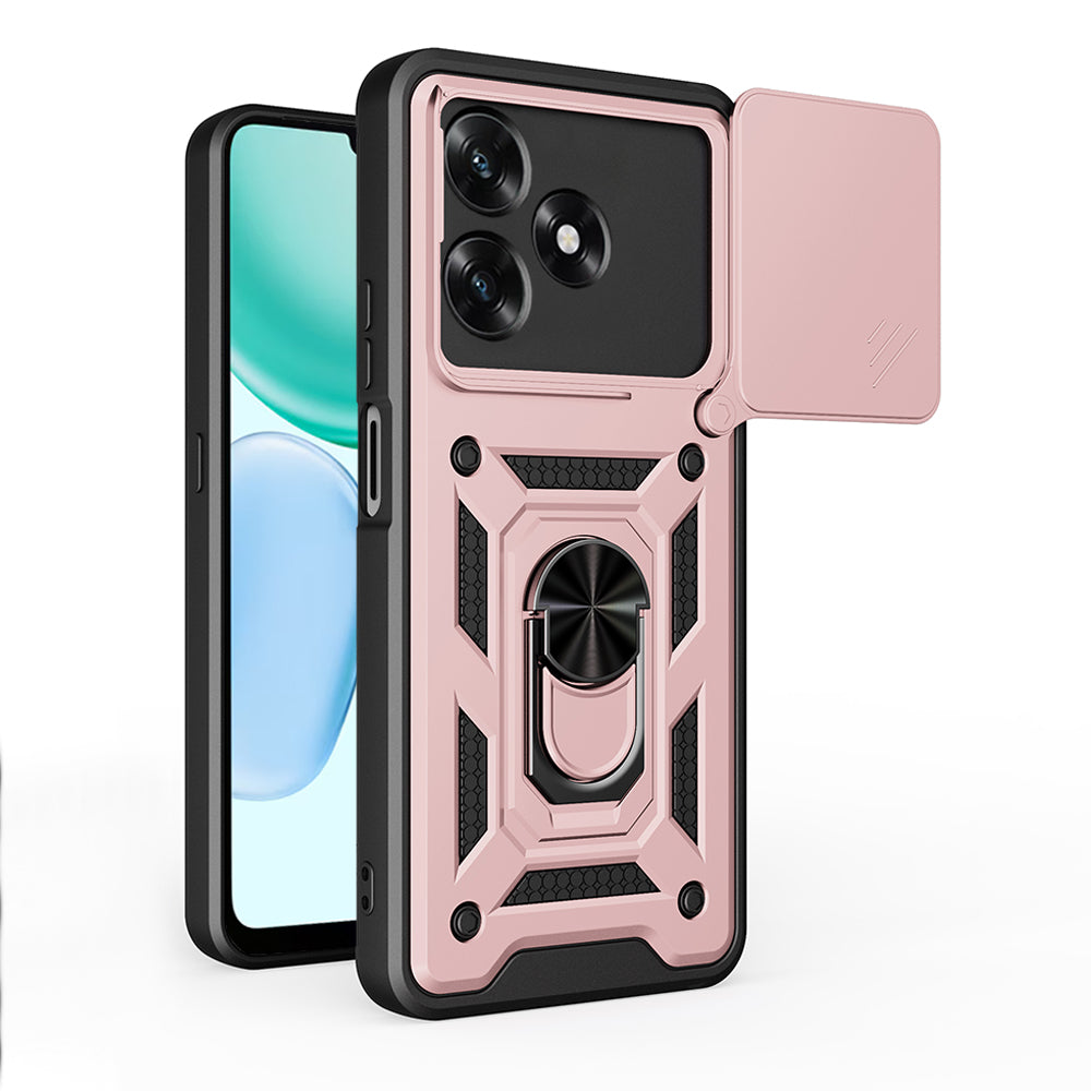 Θήκη για Honor X5c Plus, Techsuit, CamShield, Ροζ Χρυσό