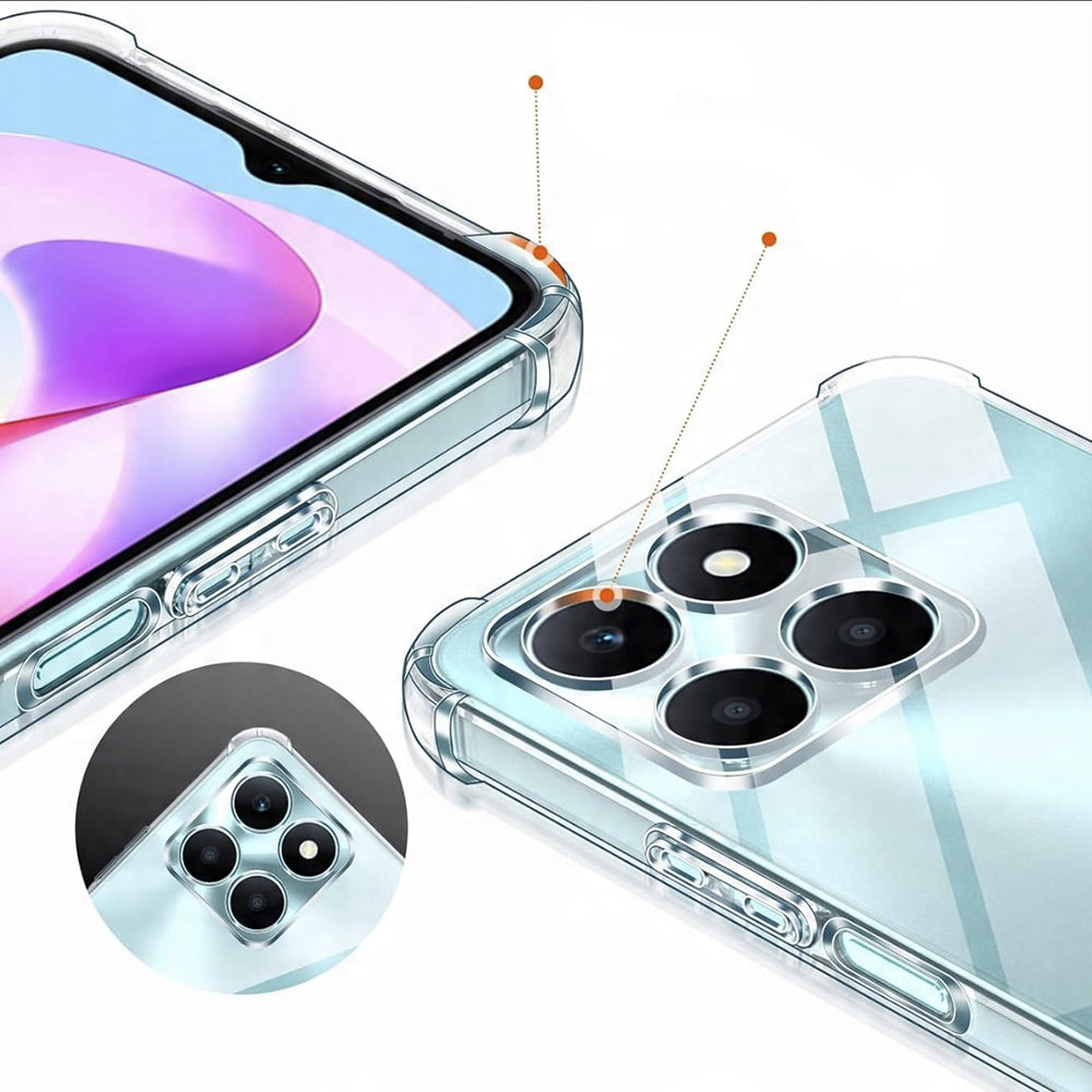Θήκη για Honor X6c, Techsuit, Ανθεκτική σε Κρούσεις Διαφανής, Διάφανη
