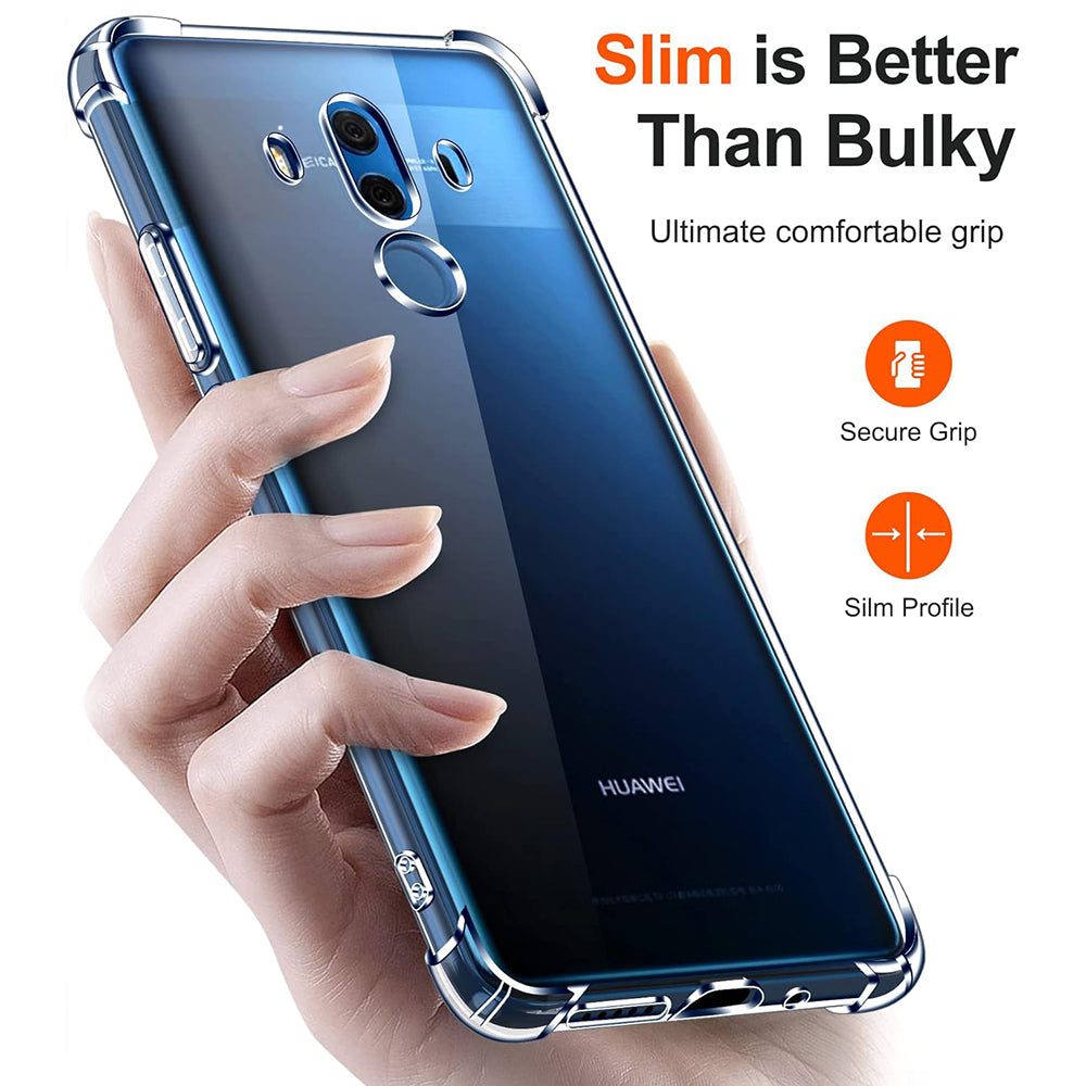 Θήκη για Huawei Mate 10 Pro, Techsuit, Ανθεκτική σε Κρούσεις Διαφανής, Διάφανη
