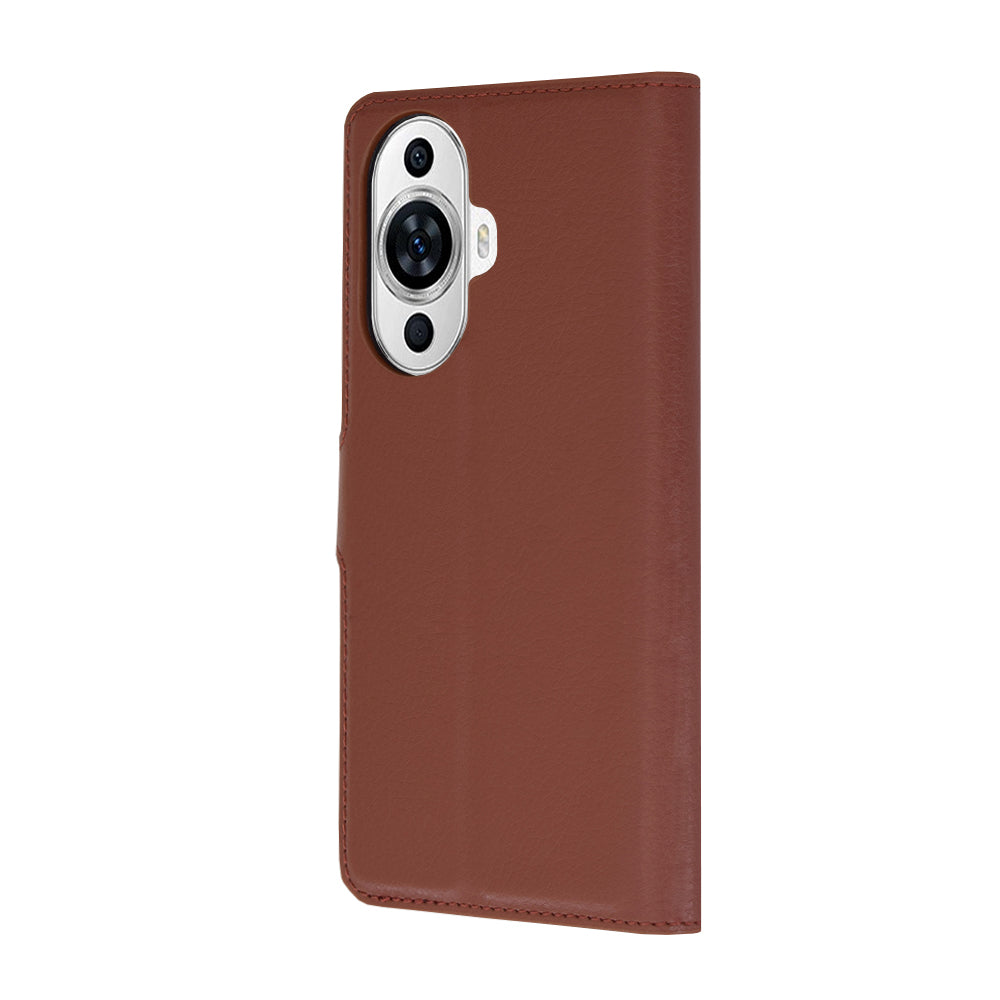 Θήκη για Huawei nova 12s / nova 11, Techsuit, Δερμάτινο Φύλλο, Καφέ