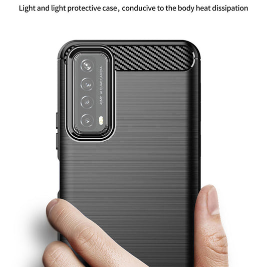 Θήκη για Huawei P smart 2021, Techsuit, Carbon, Μαύρο