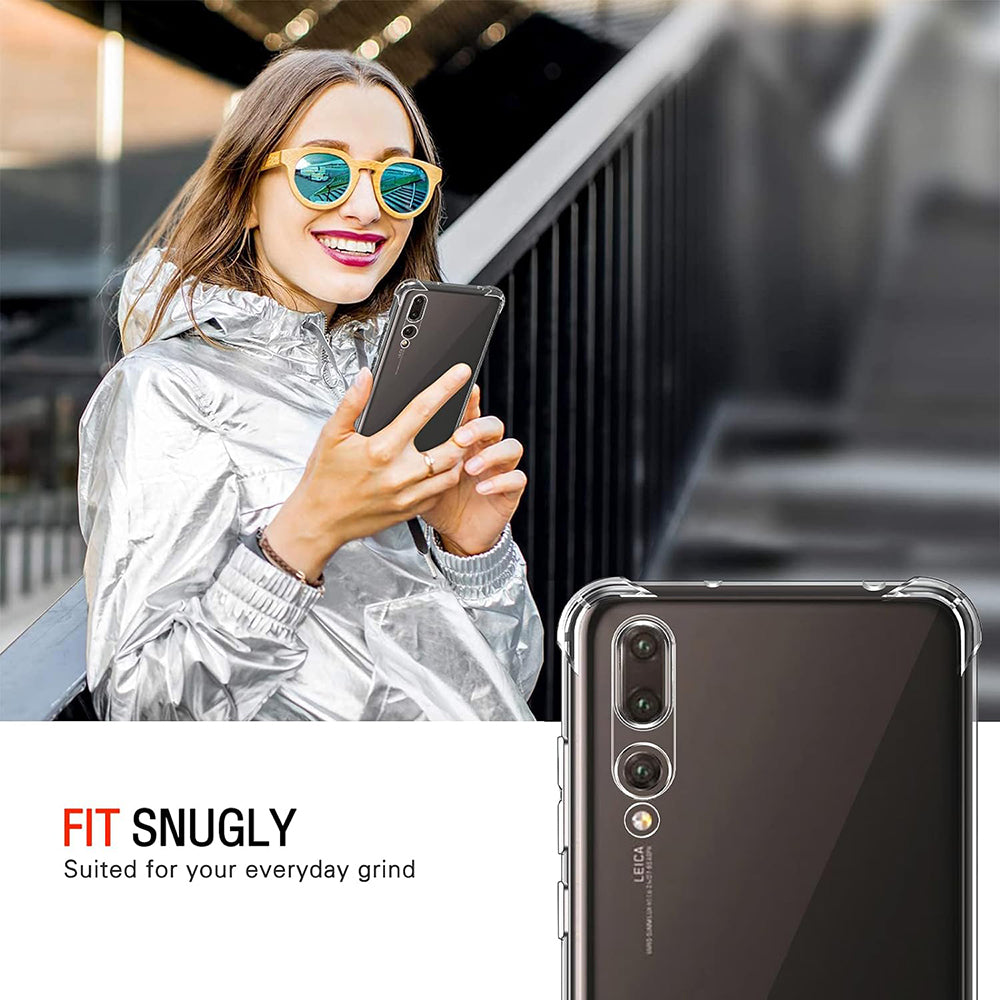 Θήκη για Huawei P20 Pro, Techsuit, Ανθεκτική σε Κρούσεις Διαφανής, Διάφανη