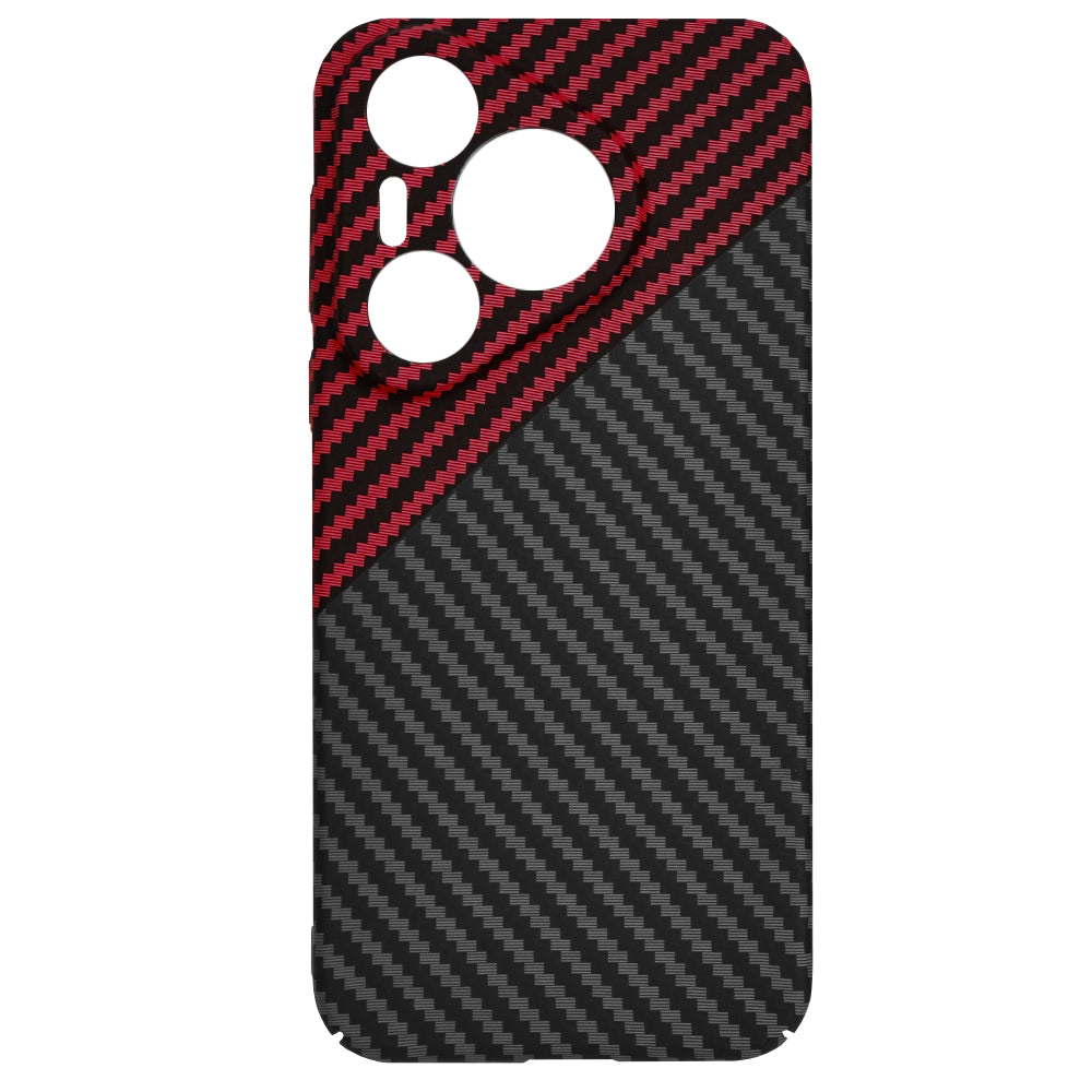 Θήκη για Huawei Pura 70, Techsuit, Carbonite FiberShell, Μαύρο Κόκκινο