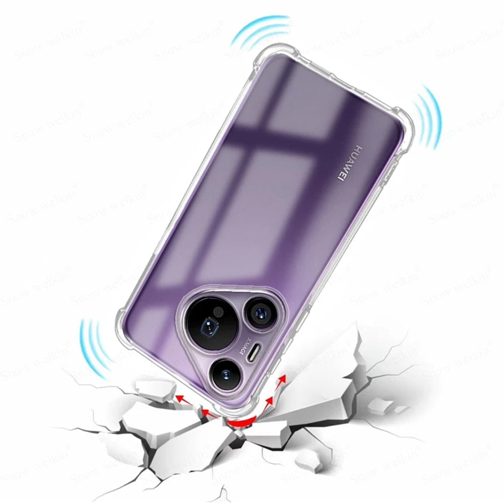 Θήκη για Huawei Pura 70, Techsuit, Ανθεκτική σε Κρούσεις Διαφανής, Διάφανη