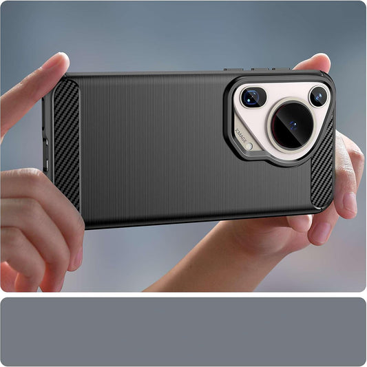 Θήκη για Huawei Pura 70 Ultra, Techsuit, Carbon, Μαύρο