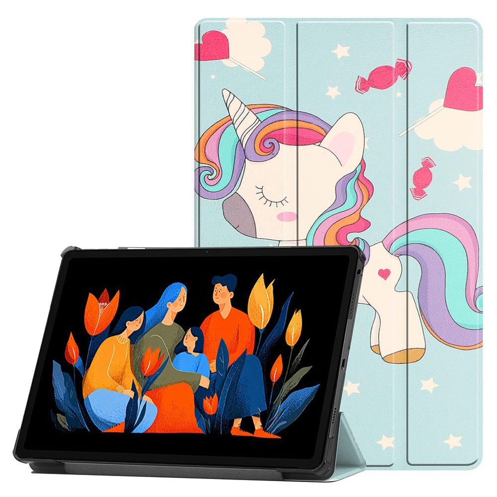 Θήκη για Lenovo Idea Tab Plus, Techsuit, FoldPro Unicorn, Πολύχρωμη