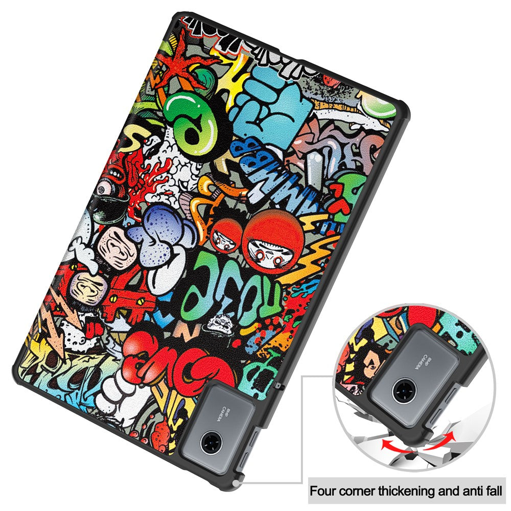 Θήκη για Lenovo Idea Tab Plus, Techsuit, FoldPro Urban Vibe, Πολύχρωμη