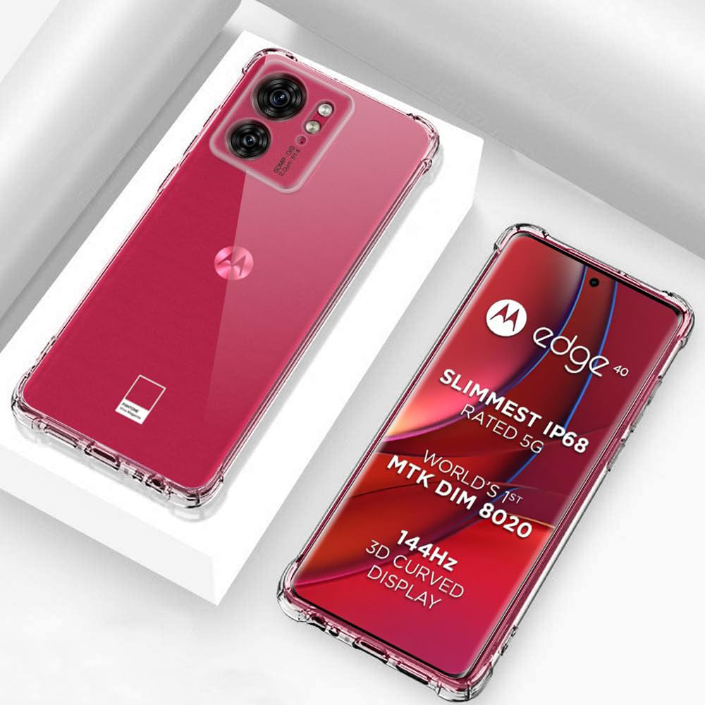 Θήκη για Motorola Edge (2023) / Edge 40, Techsuit, Ανθεκτική σε Κρούσεις Διαφανής, Διαφάνεια