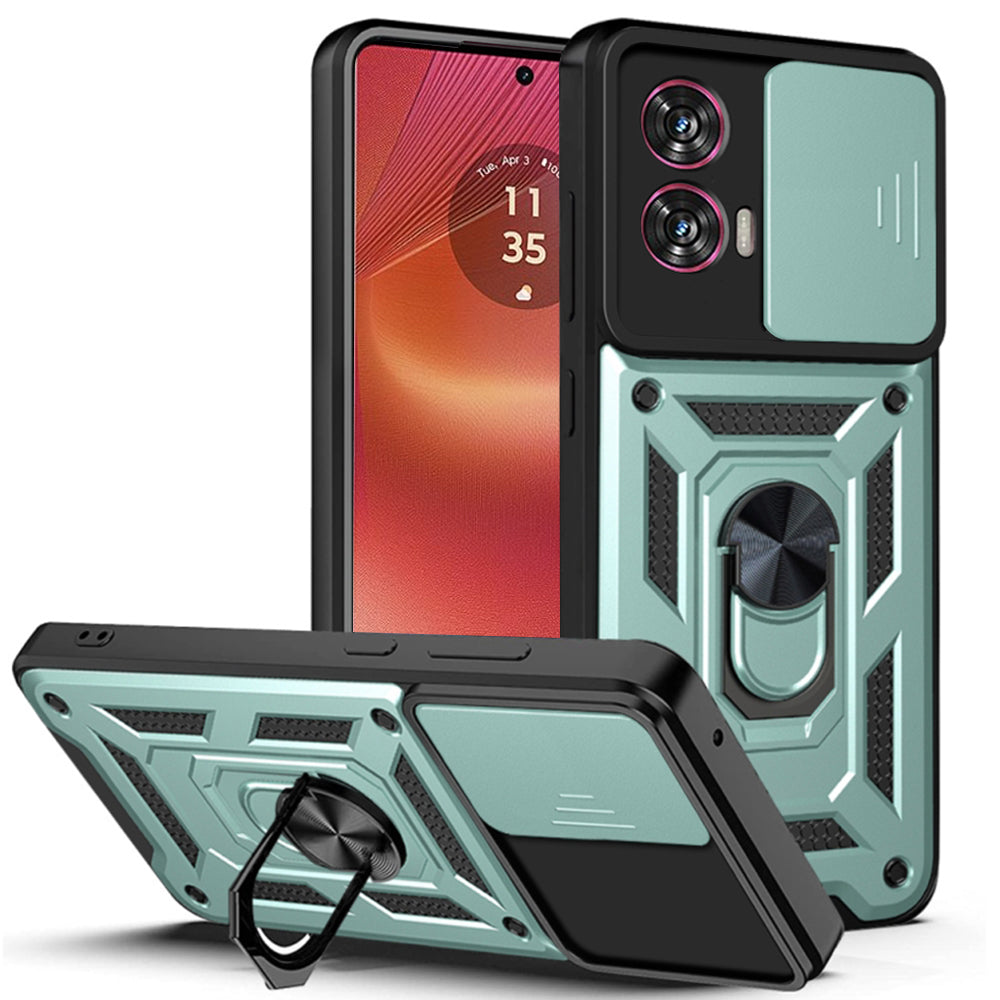 Θήκη για Motorola Edge 50 Fusion, Techsuit, CamShield, Πράσινη