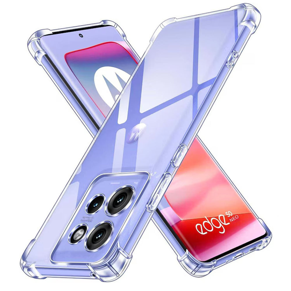 Θήκη για Motorola Edge 50 Neo, Techsuit, Ανθεκτική σε Κρούσεις Διαφανής, Διάφανη