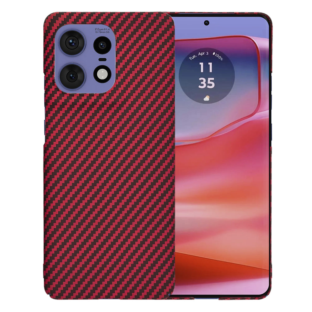 Θήκη για Motorola Edge 50 Pro, Techsuit, Carbonite FiberShell, Κόκκινο