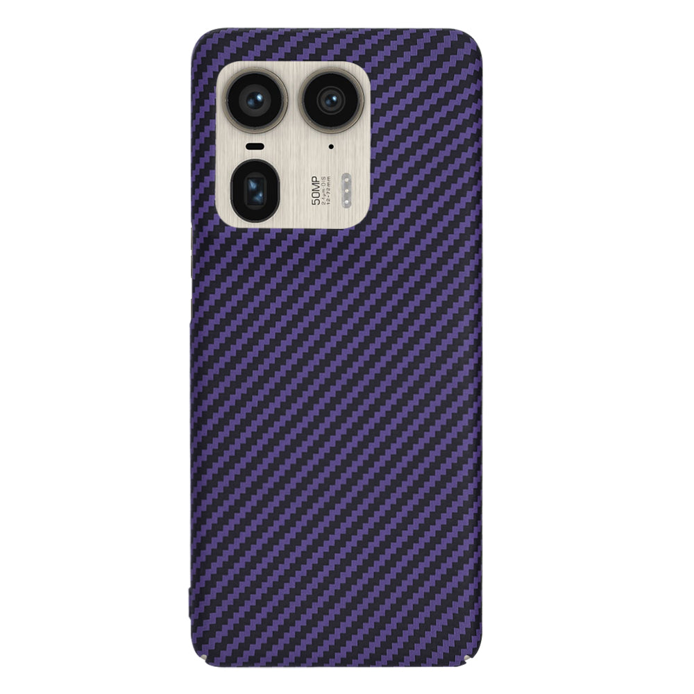 Θήκη για Motorola Edge 50 Ultra, Techsuit, Carbonite FiberShell, Μωβ