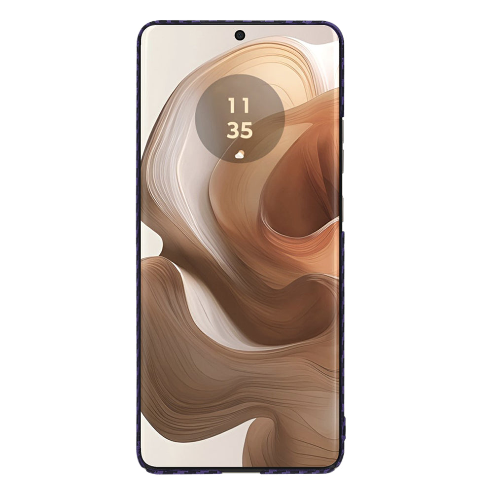 Θήκη για Motorola Edge 50 Ultra, Techsuit, Carbonite FiberShell, Μωβ