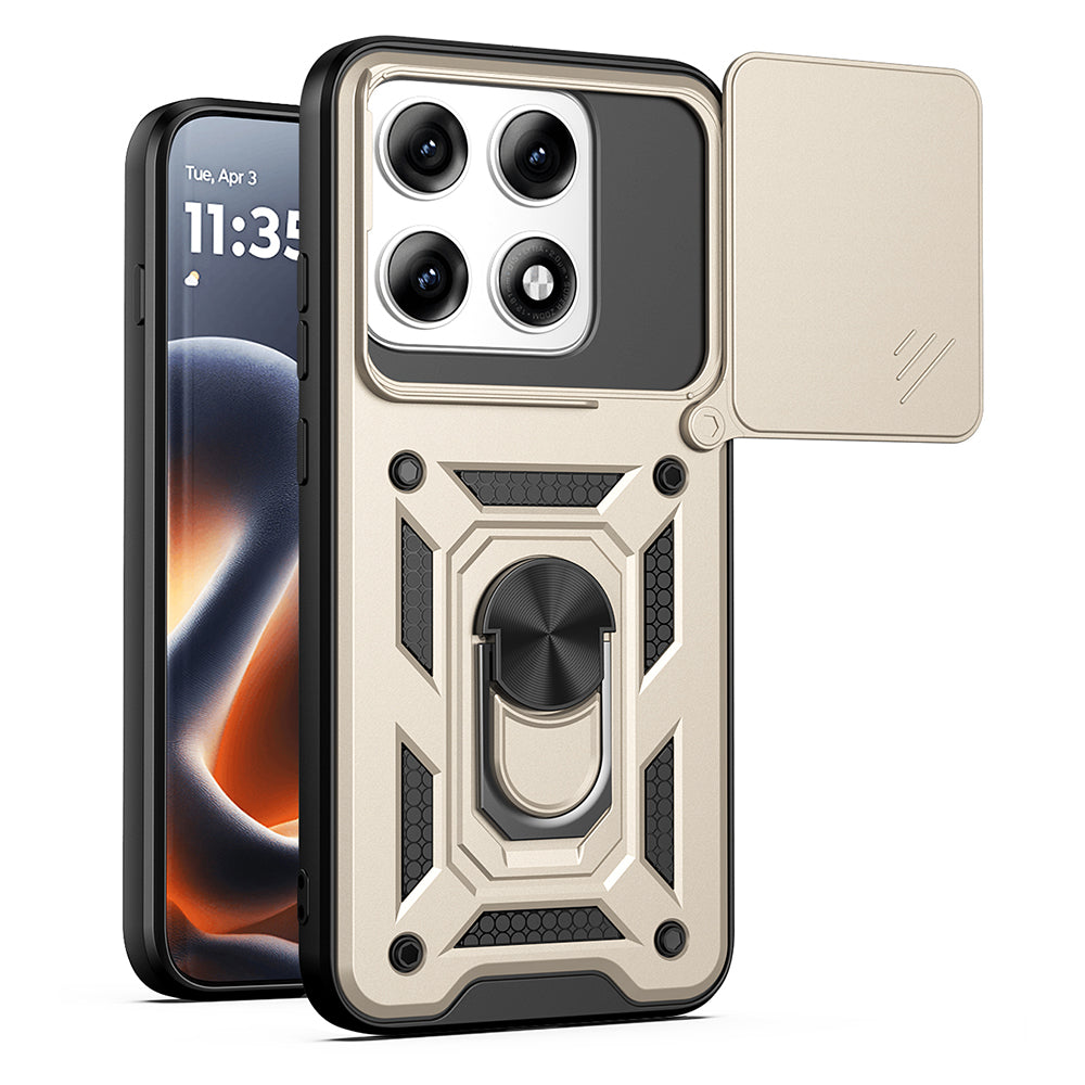 Case for Motorola Edge 70 Pro, Techsuit, CamShield, Gold