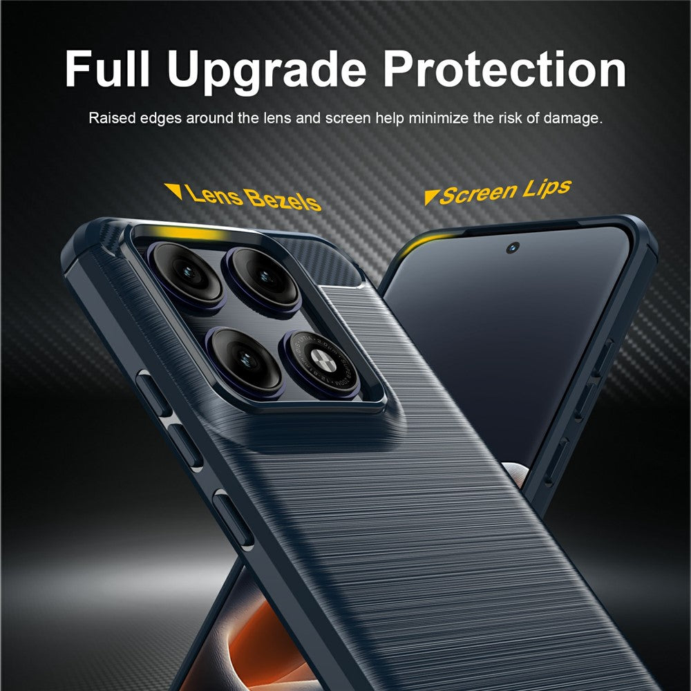 Θήκη για Motorola Edge 70 Pro, Techsuit, Carbon, Μπλε