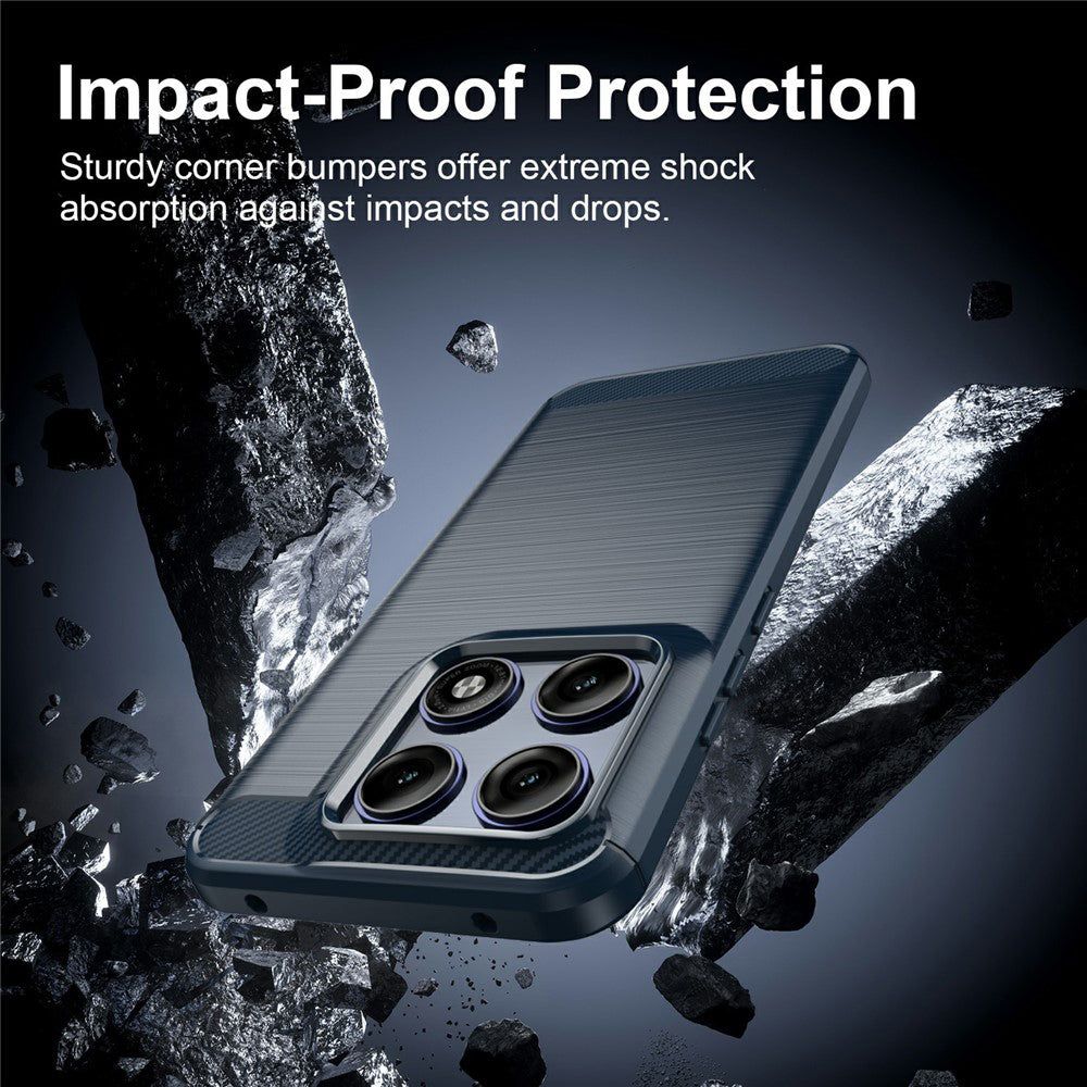 Θήκη για Motorola Edge 70 Pro, Techsuit, Carbon, Μπλε