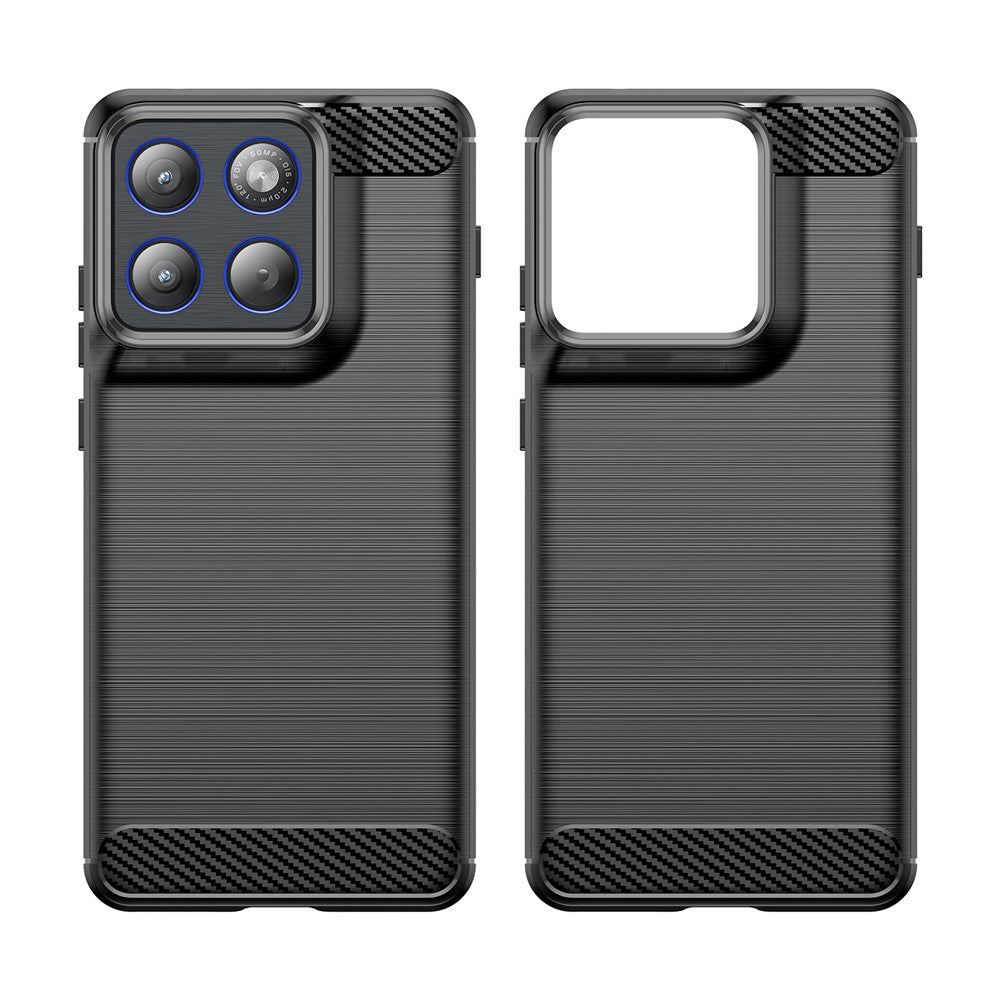 Case for Motorola Edge 70, Techsuit, Carbon, Black