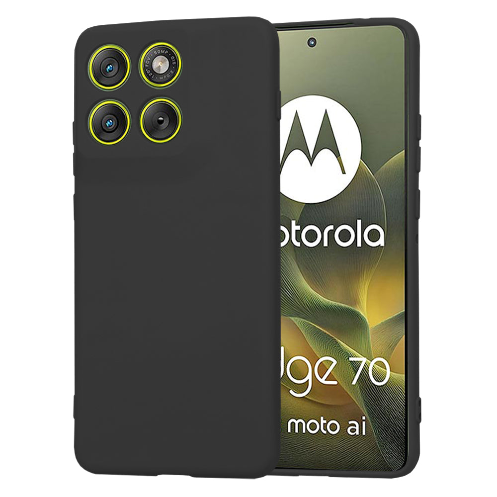 Case for Motorola Edge 70, Techsuit, SoftFlex, Black