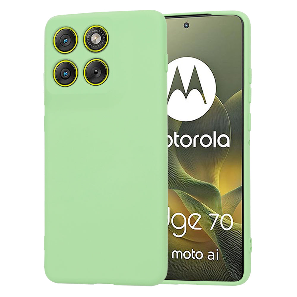 Case for Motorola Edge 70, Techsuit, SoftFlex, Light Green