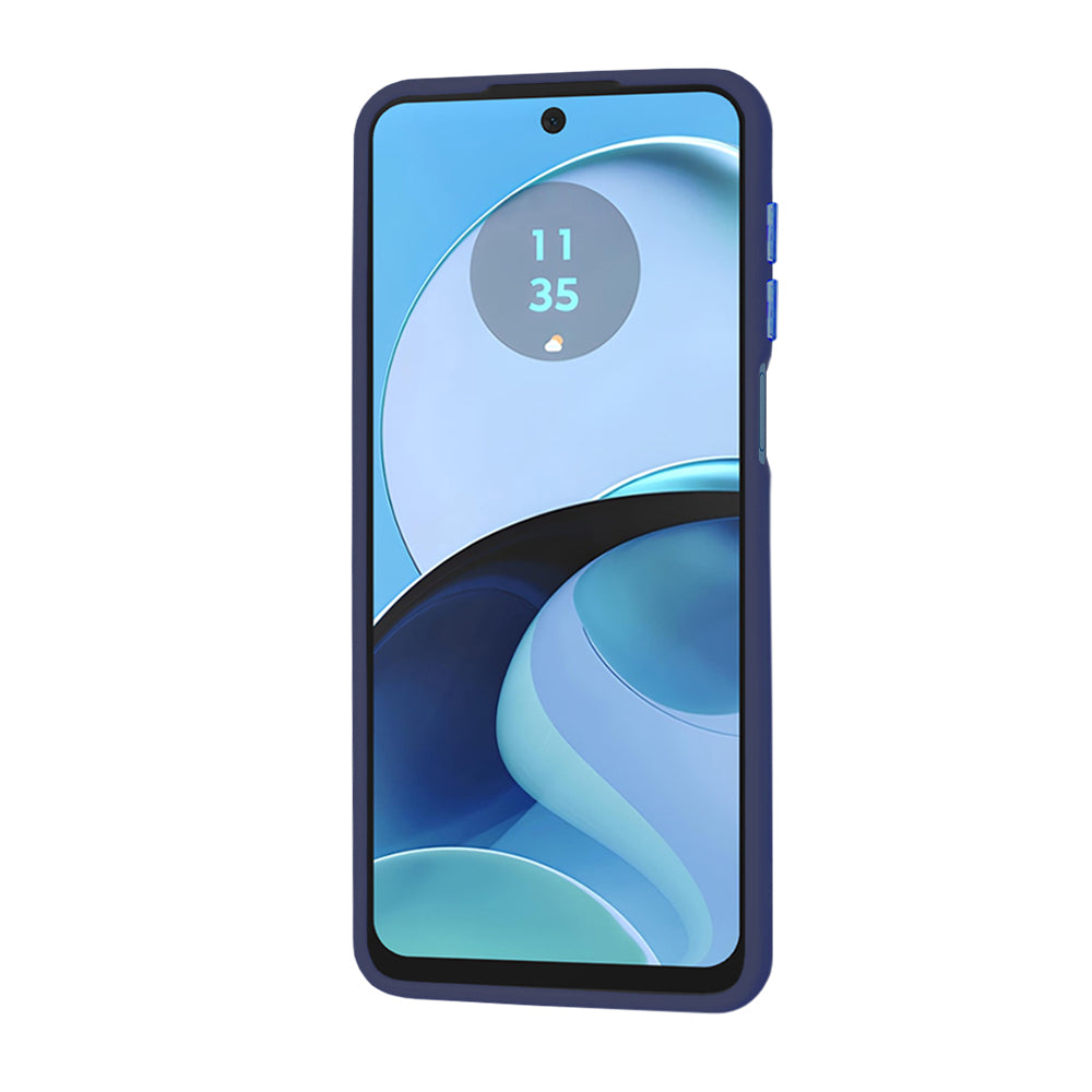 Θήκη για Motorola Moto G14, Techsuit, HaloFrost, Μπλε σκούρο