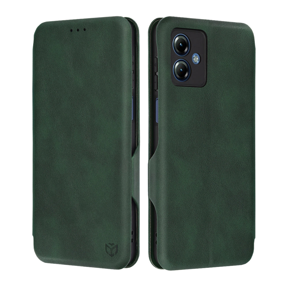 Θήκη για Motorola Moto G14, Techsuit, Safe Wallet Plus, Πράσινο