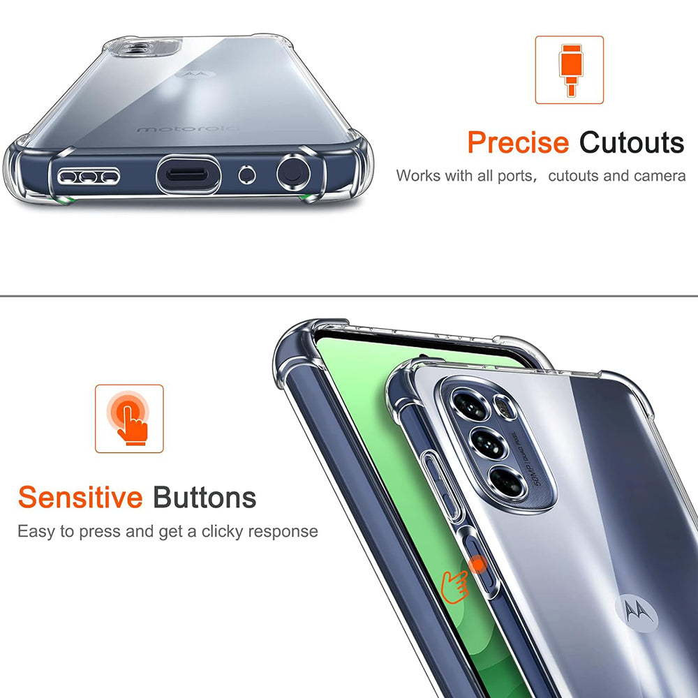 Θήκη για Motorola Moto G31 / G41, Techsuit, Ανθεκτική σε Κρούσεις Διαφανής, Διάφανη