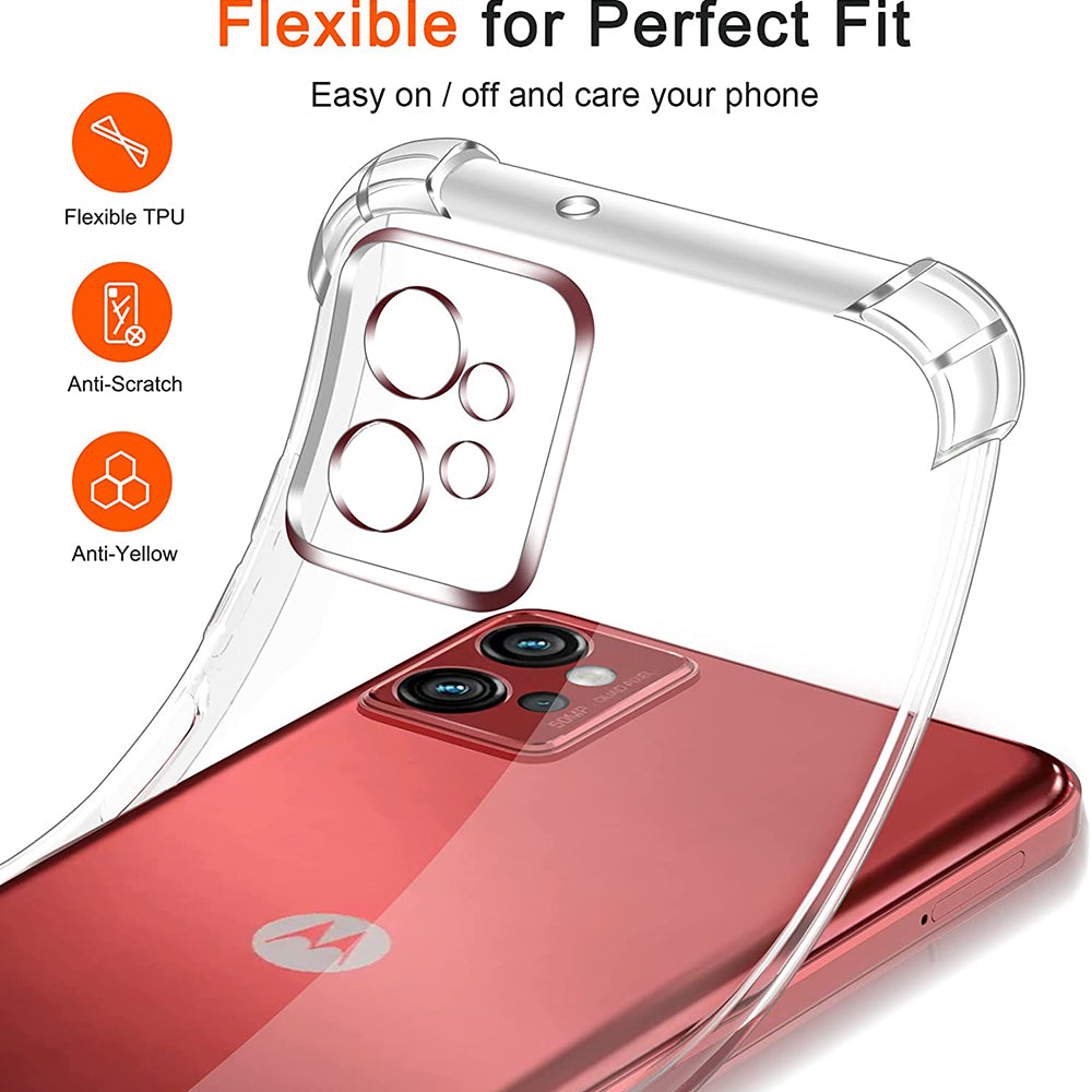 Θήκη για Motorola Moto G32, Techsuit, Ανθεκτική σε Κρούσεις Διαφανής, Διάφανη