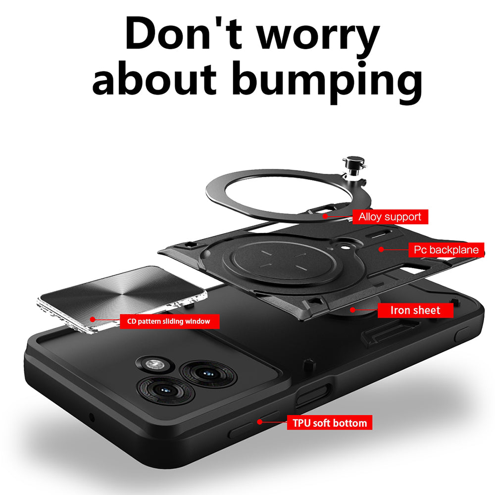 Θήκη για Motorola Moto G35, Techsuit, CamGuard Pro, Ροζ Χρυσό