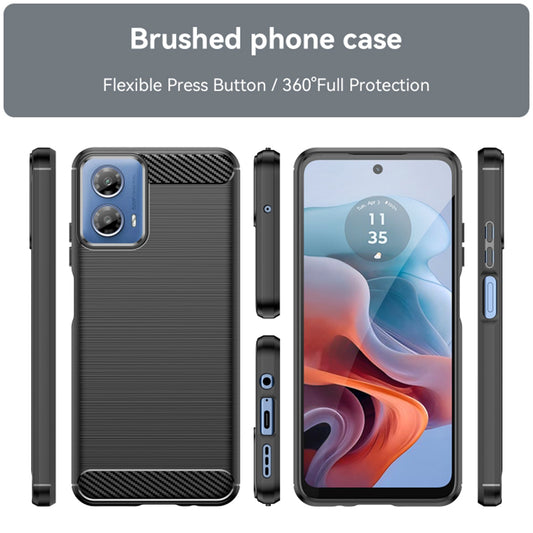 Θήκη για Motorola Moto G45 / G34, Techsuit, Carbon, Μαύρο