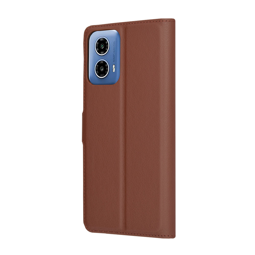 Θήκη για Motorola Moto G45 / G34, Techsuit, Leather Folio, Καφέ