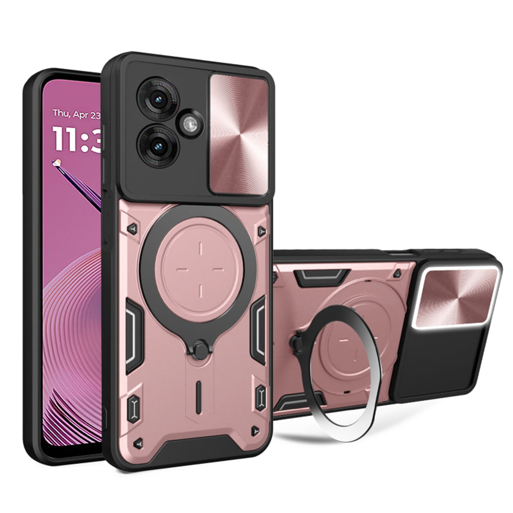 Θήκη για Motorola Moto G55, Techsuit, CamGuard Pro, Ροζ Χρυσό