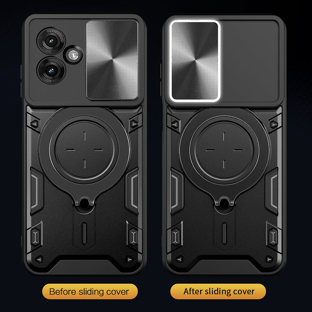 Θήκη για Motorola Moto G55, Techsuit, CamGuard Pro, Ροζ Χρυσό