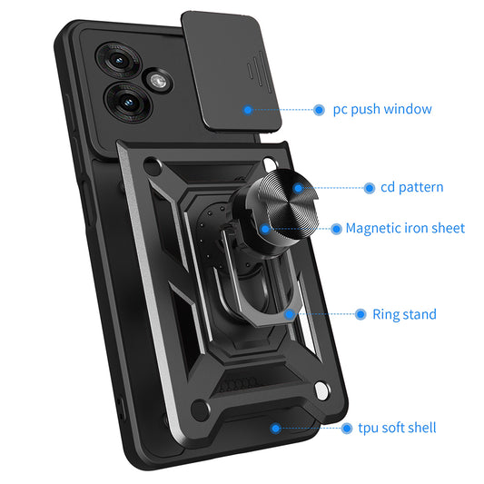 Θήκη για Motorola Moto G55, Techsuit, CamShield, Πράσινο