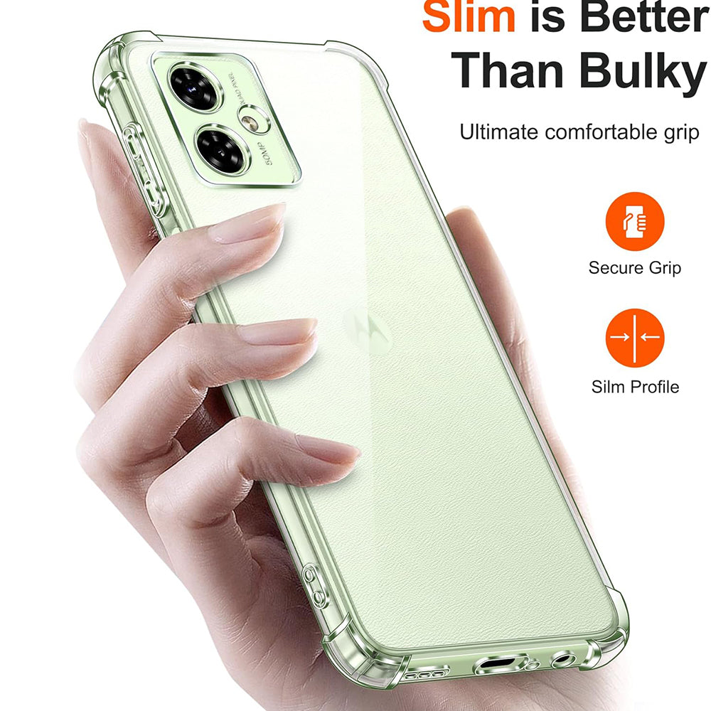 Θήκη για Motorola Moto G64 / G54 Power Edition, Techsuit, Ανθεκτική σε Κρούσεις Διαφανής, Διάφανη