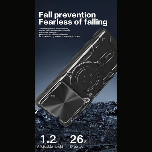 Θήκη για Motorola Moto G67 Power / G57 Power, Techsuit, CamGuard Pro, Μαύρη